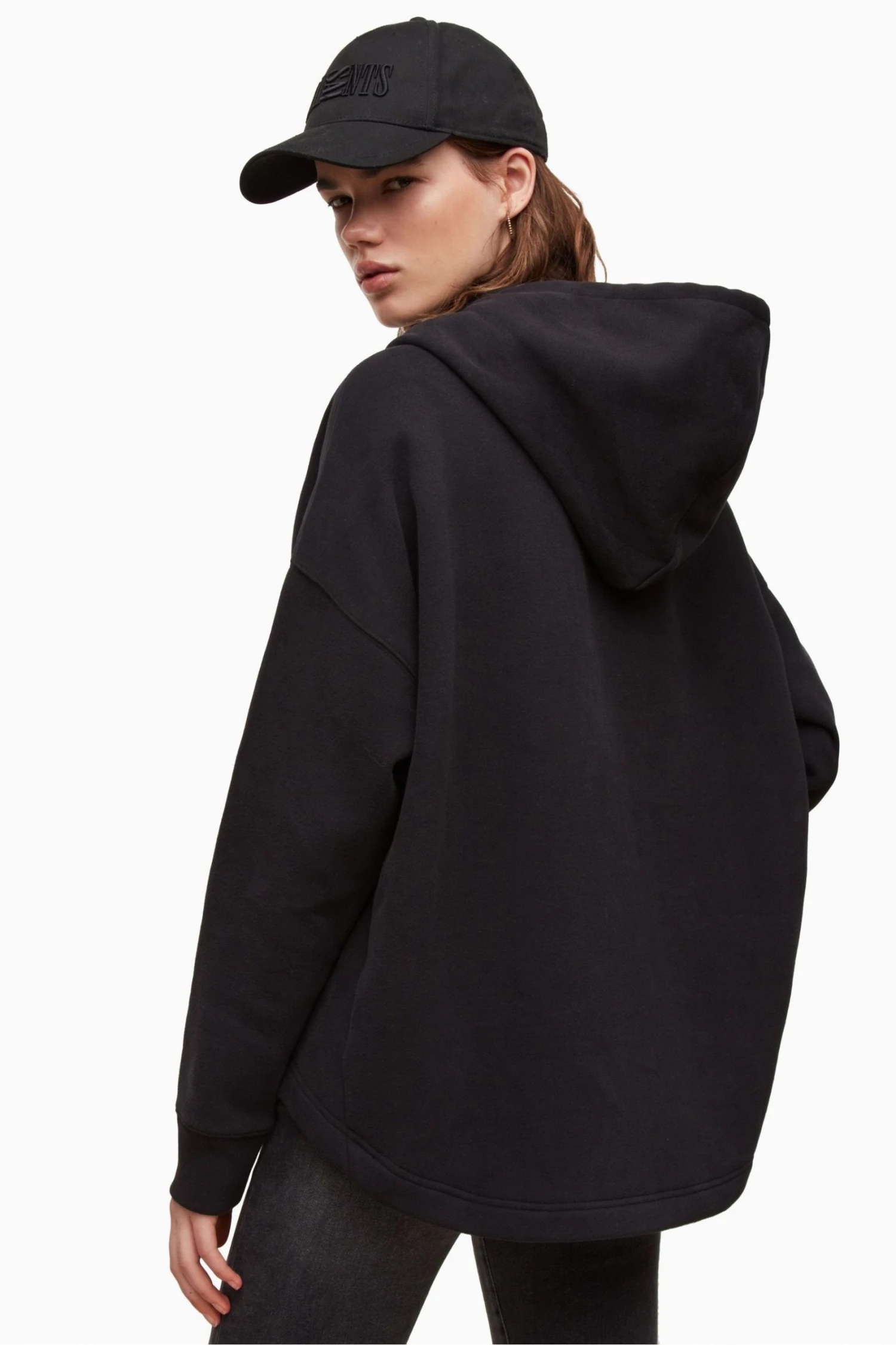 All Saints AllSaints Black Capso Kiku Etienne Hoodie - Image 2