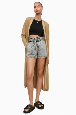 All Saints AllSaints Gold Misha Cardigan