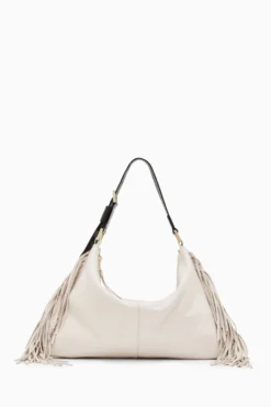 All Saints AllSaints White Edbury Fringe Shoulder Bag