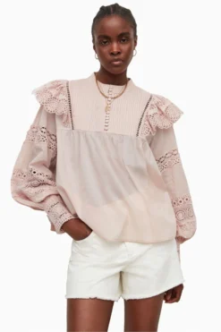 All Saints AllSaints Jen Pink Top