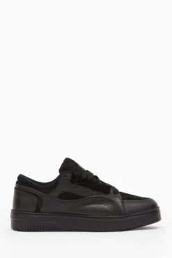 All Saints AllSaints Logan Black Suede Low Top