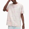 All Saints Pink Montie Short Sleeve Crew T-Shirt