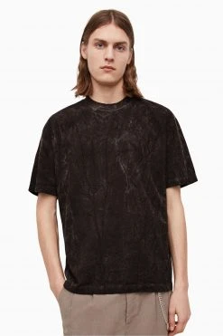 All Saints AllSaints Max Black Short Sleeve Crew T-Shirt