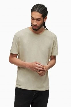 All Saints AllSaints Green Figure Short Sleeve Crew T-Shirt