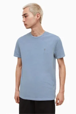 All Saints AllSaints Blue Ossage Crew T-Shirt