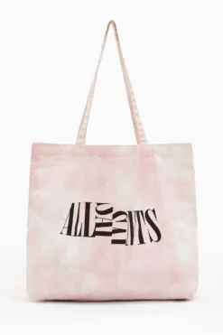 All Saints AllSaints Pink Spt Oppose Tie Dyed Tote Bag