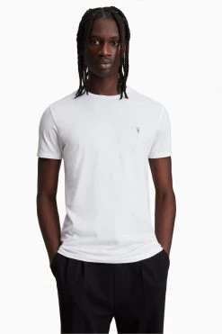 All Saints AllSaints Tonic Short Sleeved White Crew T-Shirt