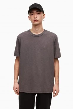 All Saints AllSaints Grey Dexter Short Sleeve Crew T-Shirt