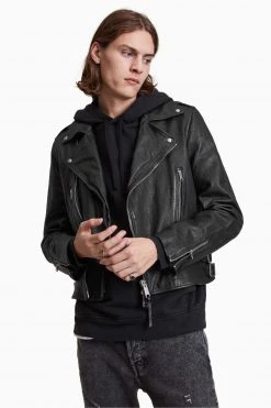 All Saints AllSaints Black Tavis Biker Jacket