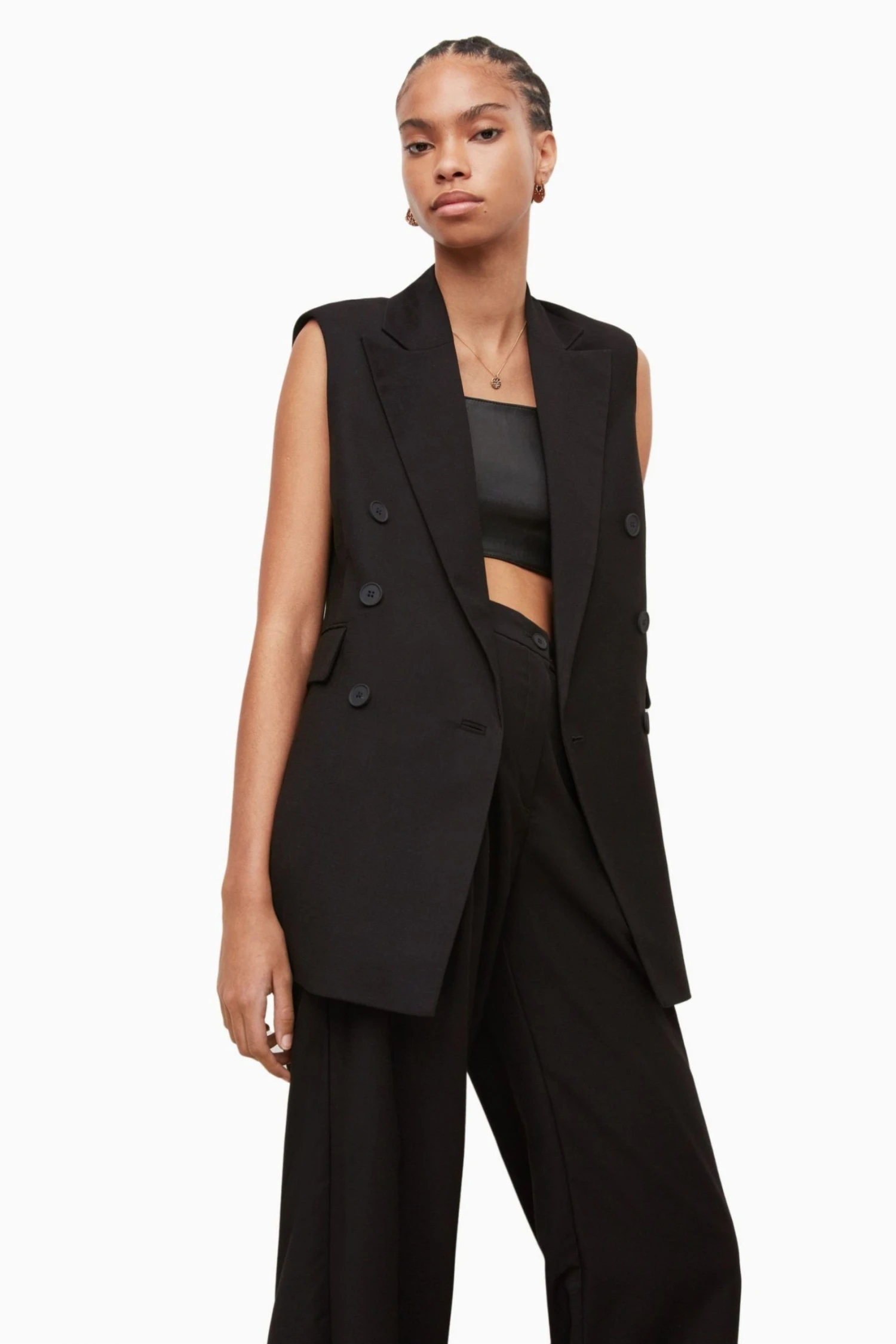 All Saints AllSaints Black Hanah Blazer