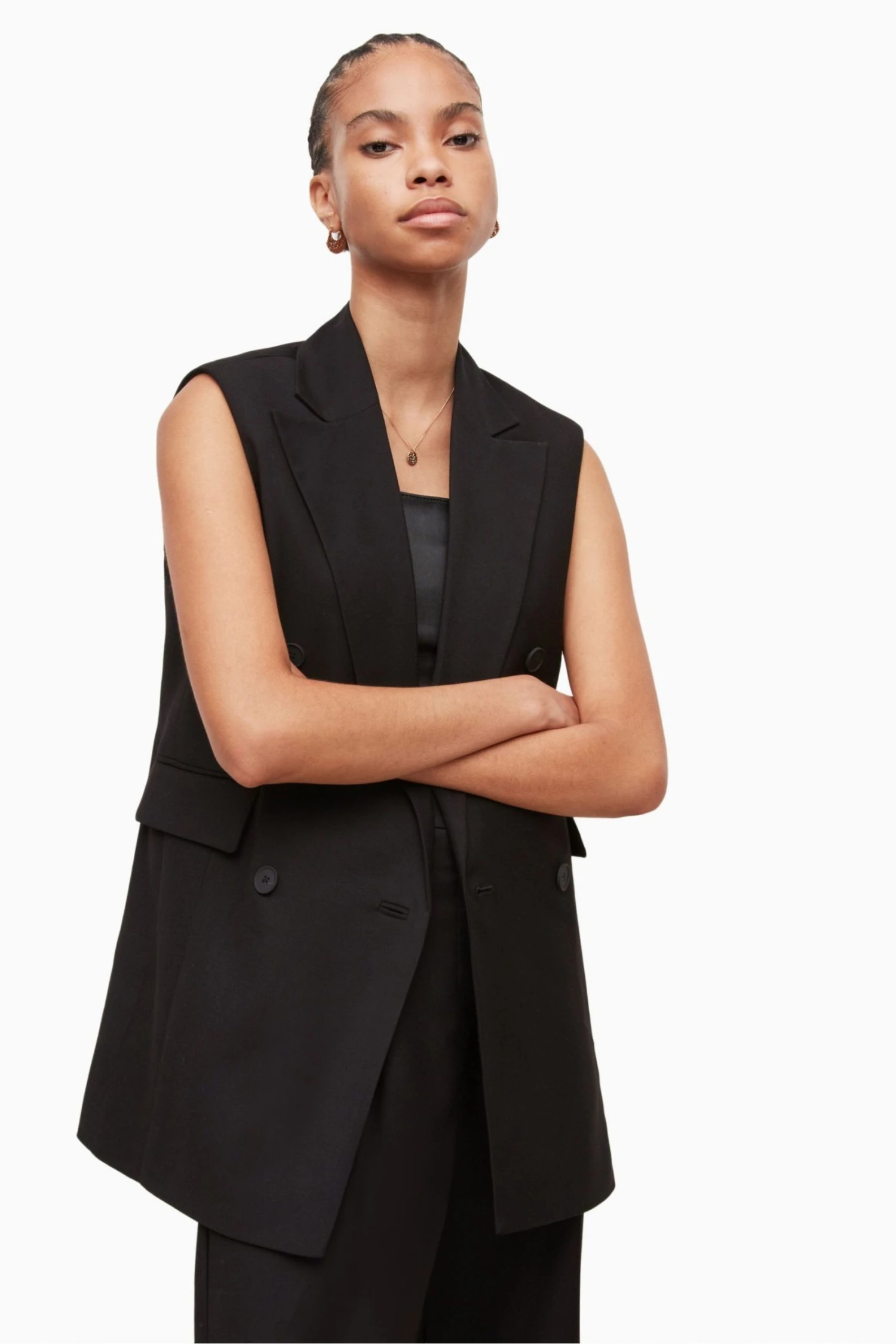 All Saints AllSaints Black Hanah Blazer - Image 3