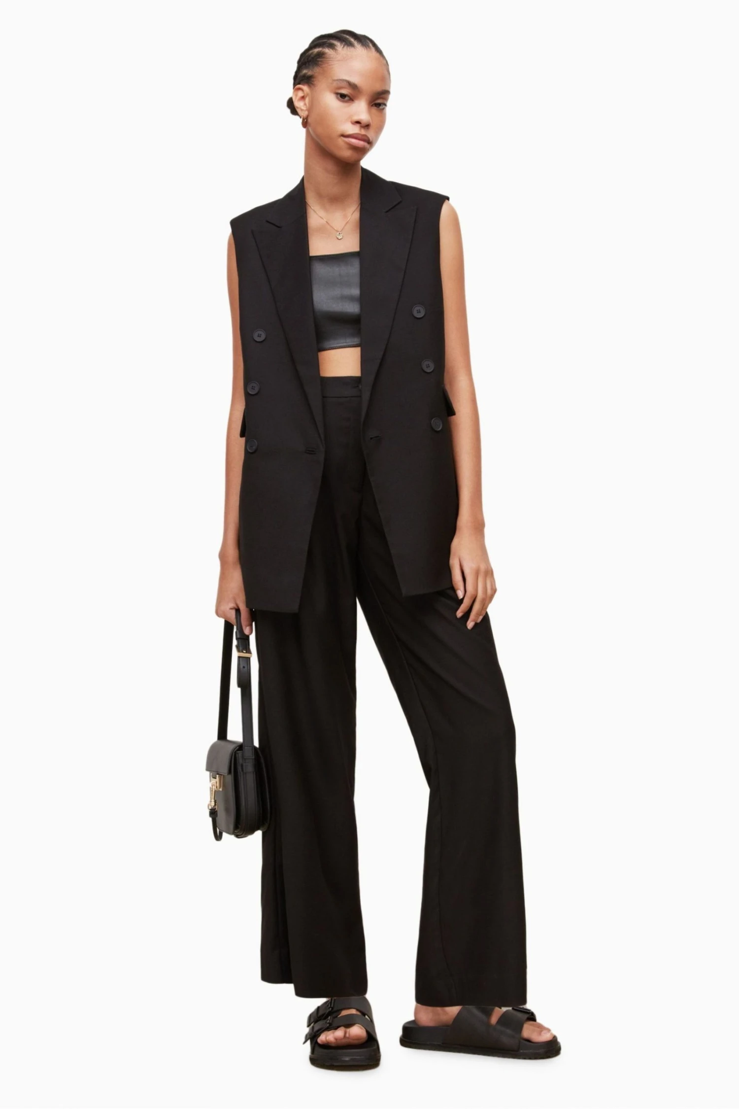 All Saints AllSaints Black Hanah Blazer - Image 4