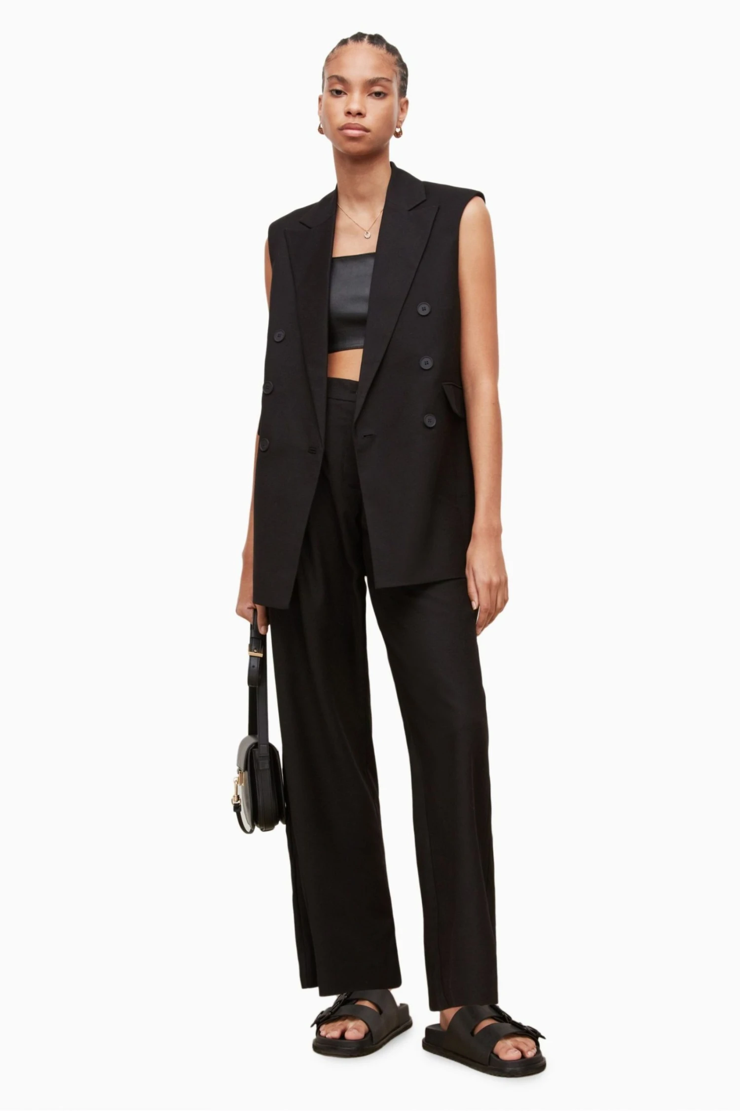 All Saints AllSaints Black Hanah Blazer - Image 6