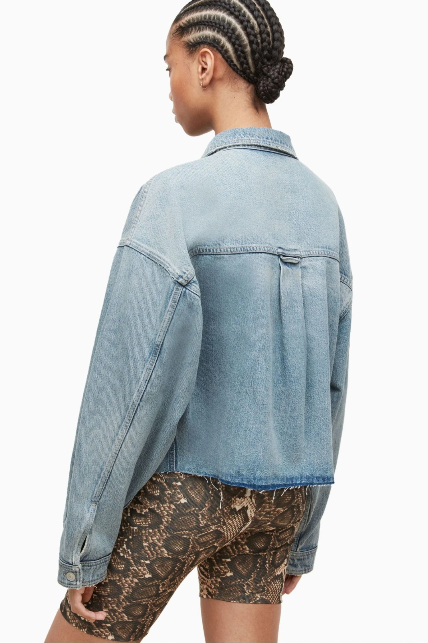 All Saints AllSaints Blue Nicky Shirt Jacket - Image 2