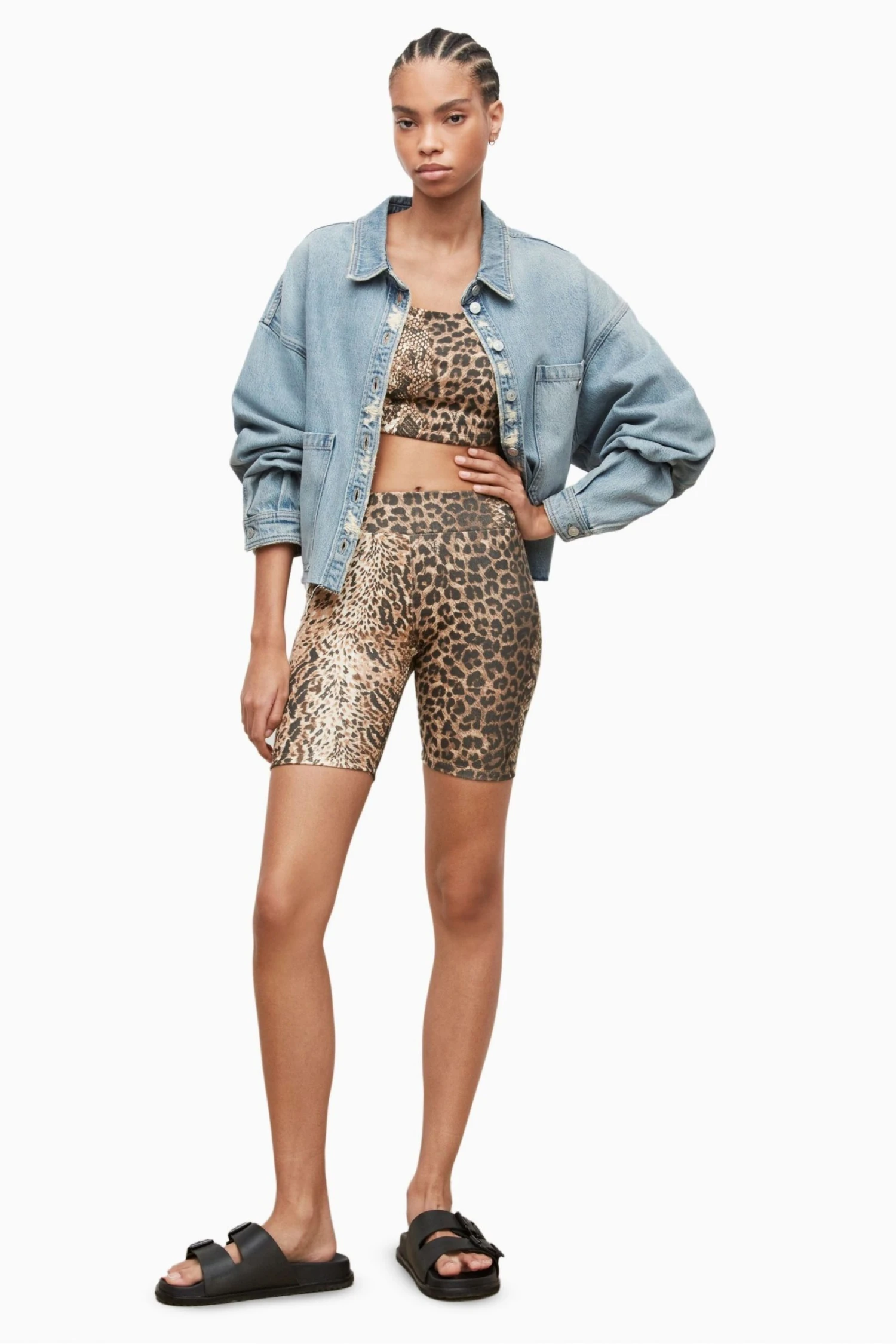 All Saints AllSaints Blue Nicky Shirt Jacket - Image 3