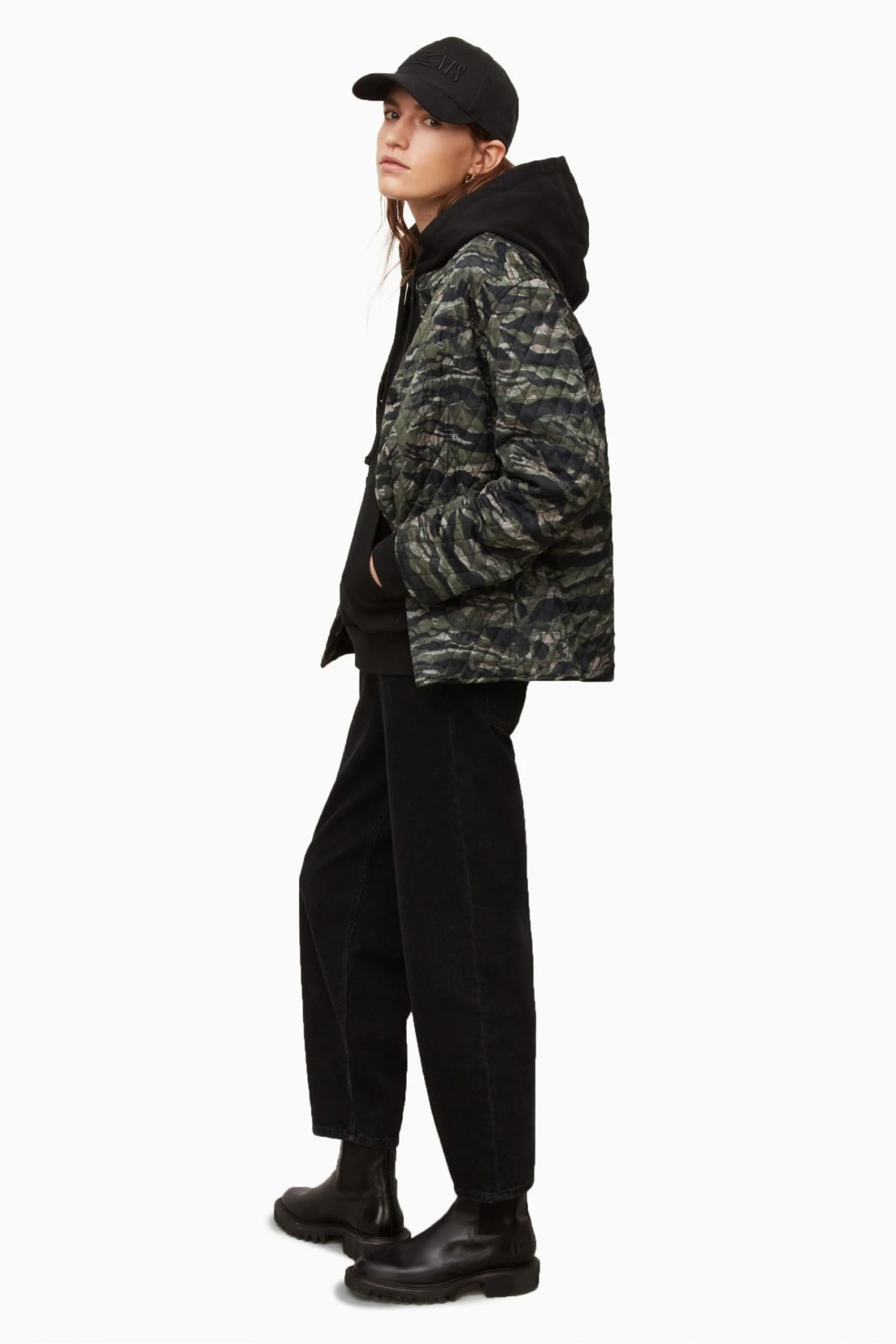 All Saints Green Hallie Liner Jacket - Image 3