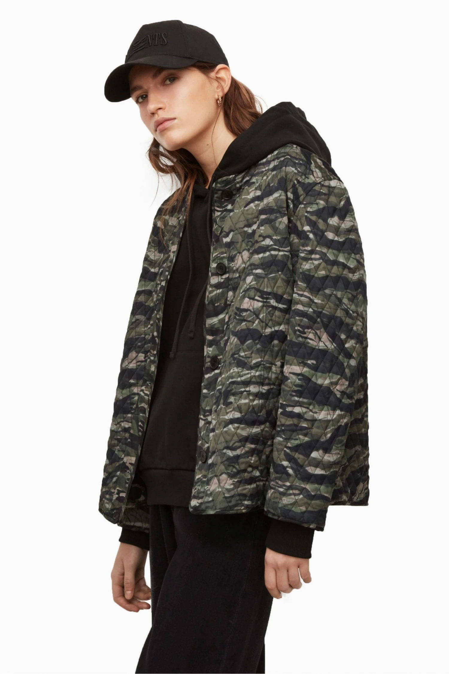 All Saints Green Hallie Liner Jacket - Image 4