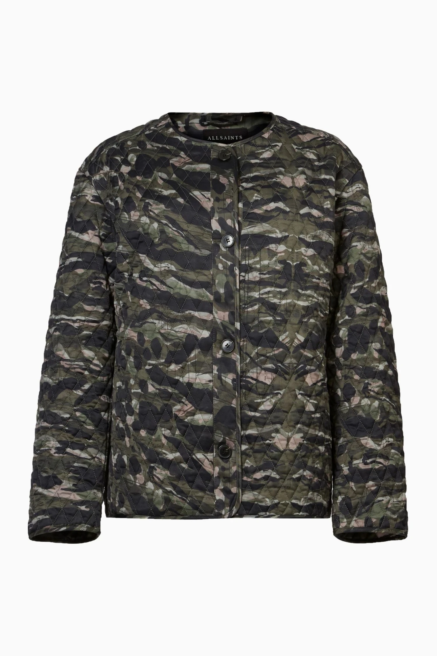 All Saints Green Hallie Liner Jacket - Image 7