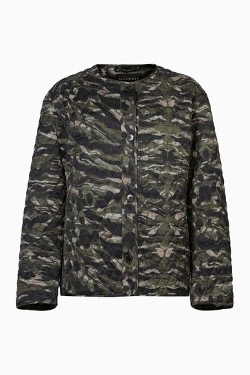 All Saints Green Hallie Liner Jacket - Image 8