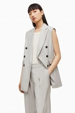 All Saints AllSaints Grey Hanah Blazer